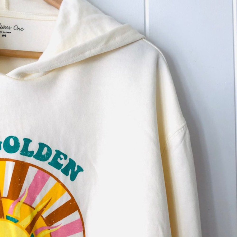 Rebellious One Stay Golden Graphic Hoodie - Picture 7 of 10